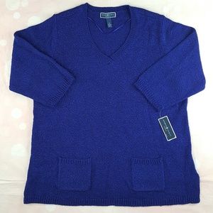 Karen Scott Woman Marled Knit Sweater Sz 1X